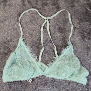Light Mint Lace Bralette with Adjustable Straps